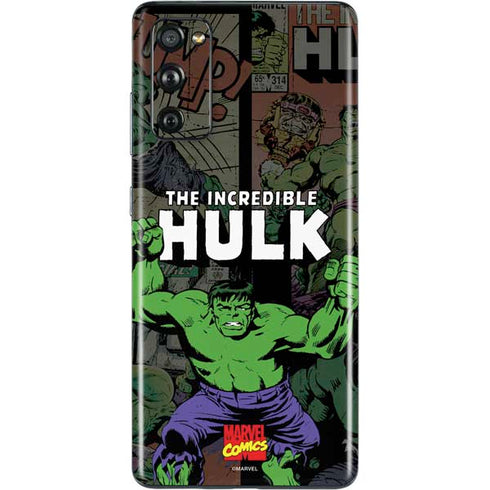 Marvel Classic Comics Hulk Fighter Vintage Galaxy S20 Fan Edition Skin